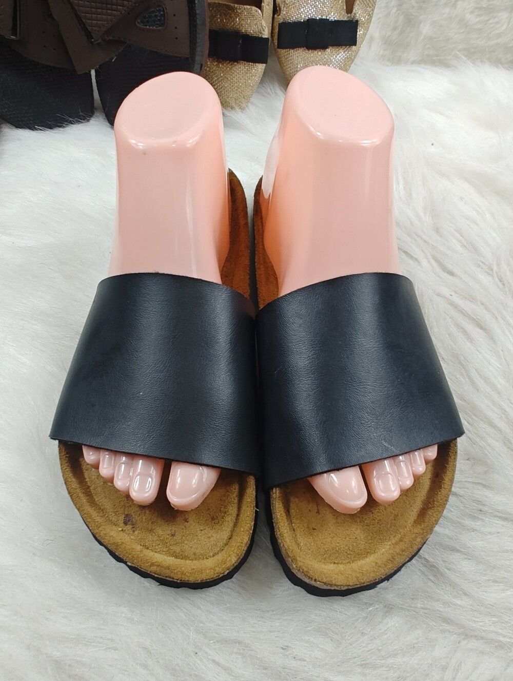 Betula By Birkenstock Black Slide Sandals Comfort Footbed Women's EU 38 US 7/7.5